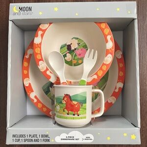 Moon and Stars 5-Piece Dinnerware Set